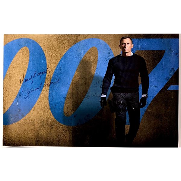 Daniel Craig Autograph Signed James Bond 007 No Time To Die Poster