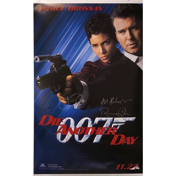 Pierce Brosnan Autograph Signed James Bond 007 Die Another Day Poster