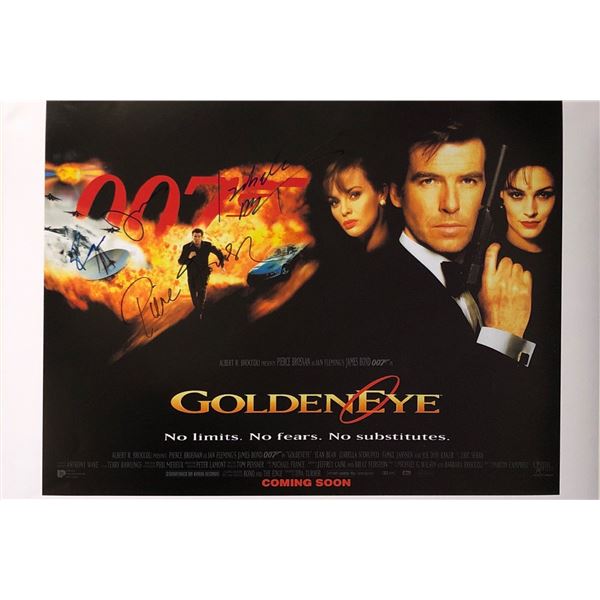 Pierce Brosnan Autograph Signed James Bond 007 GoldenEye Poster