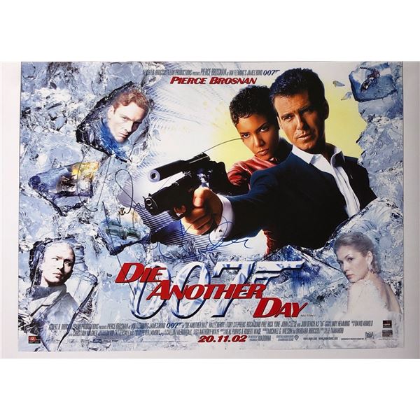 Pierce Brosnan Autograph Signed James Bond 007 Die Another Day Poster