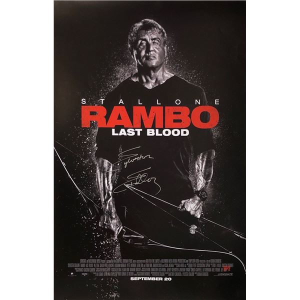 Sylvester Stallone Autograph Signed Rambo Poster