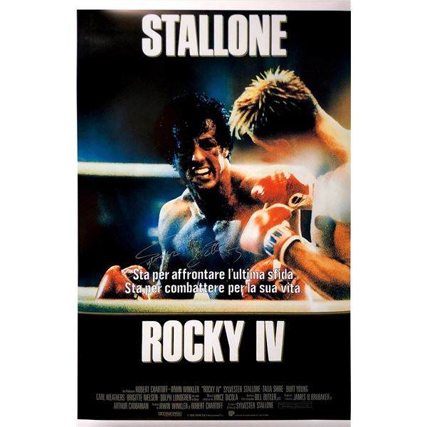 Sylvester Stallone Autograph Signed Rocky Poster