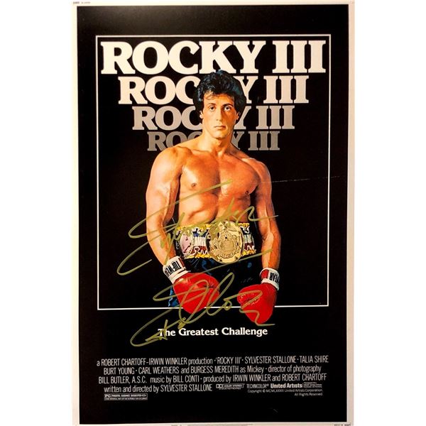 Sylvester Stallone Autograph Signed Rocky Poster