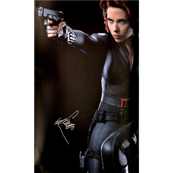 Scarlett Johanson Autograph Signed Avengers Black Widow Poster