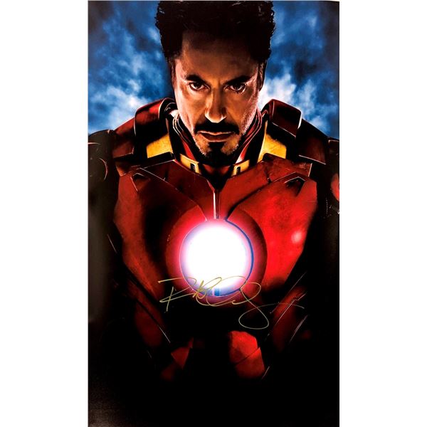 Robert Downey Jr Autograph Signed Iron Man Poster