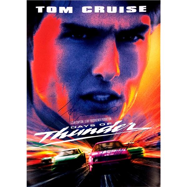 Tom Cruise Autograph Signed Days of Thunder Poster