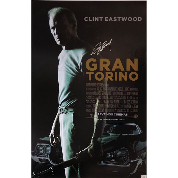 Clint Eastwood Autograph Signed Gran Torino Poster