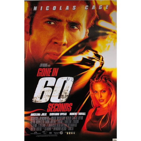 Nicolas Cage Autograph Signed Gone in 60 Secondes Poster