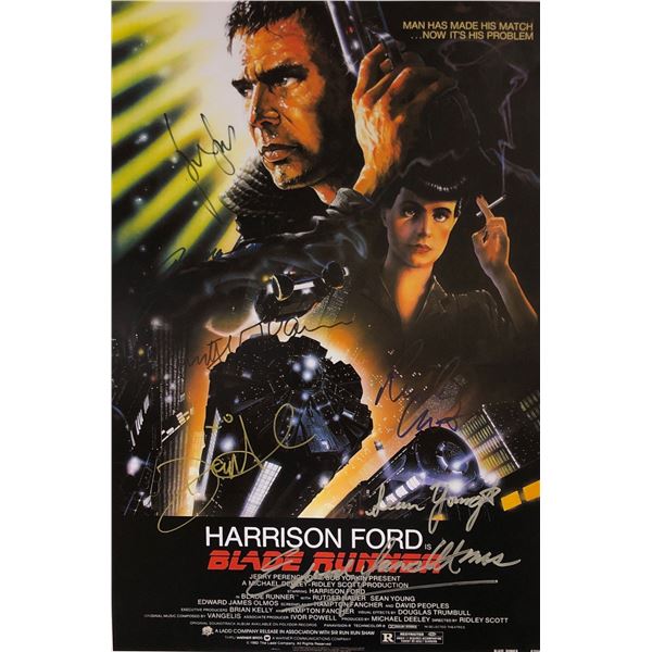 Harrison Ford Autograph Signed Blade Runner Poster