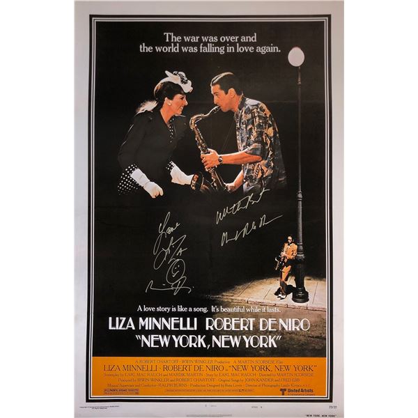 Robert De Niro Autograph Signed New York New York  Poster