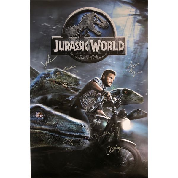 Chris Pratt Autograph Signed Jurassic World Poster