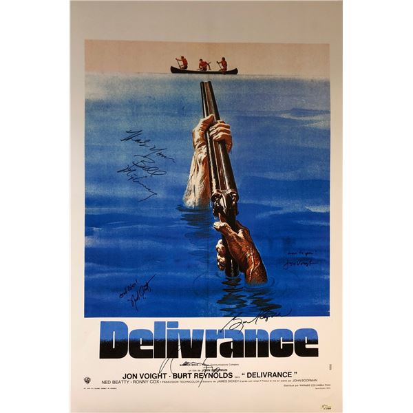 Burt Reynolds Autograph Signed Deliverance Poster