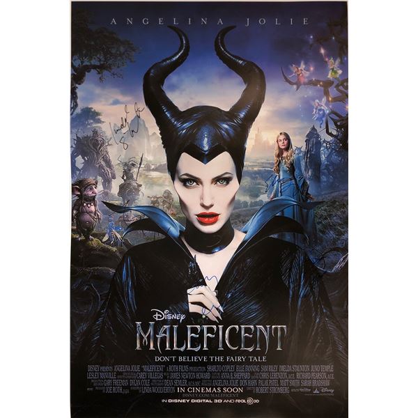 Angelina Jolie Autograph Signed Maleficent Poster