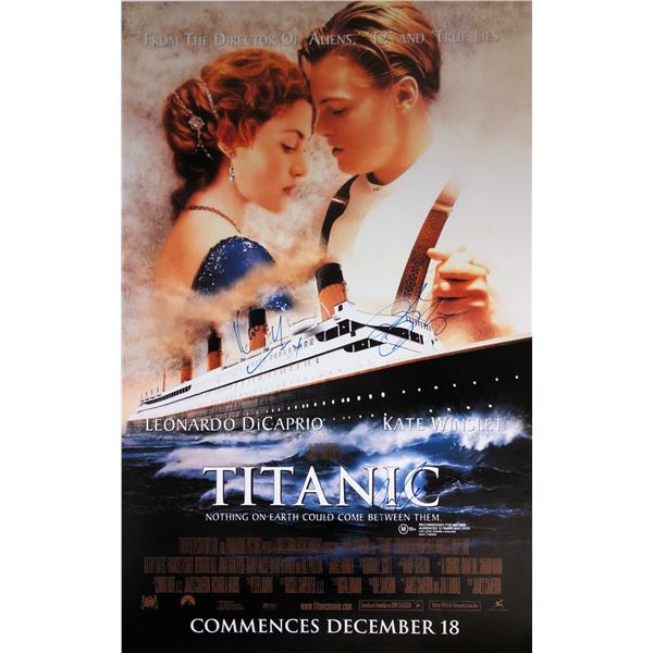 Kate Winslet Autograph Signed Titanic Poster