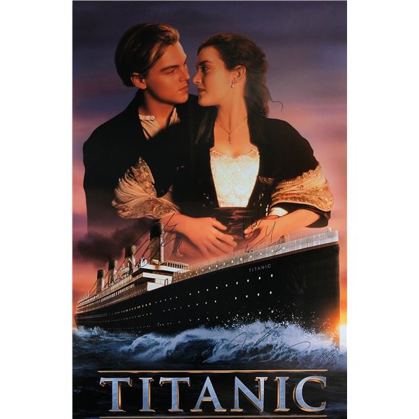 Kate Winslet Autograph Signed Titanic Poster