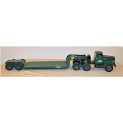 Custom CWA IH R-190 Truck w/ Lo-boy Talbert Trailer in dark green