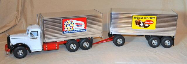 S M Fred Thompson Custom Wonder Bread Truck W Pup Trailer
