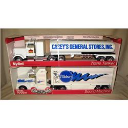 (2) Nylint Trucks--Casey's Tanker & Pillsbury