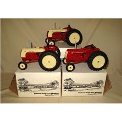 1986 Cockshutt 3pc Museum Set--Deluxe 50, 40, & Black Hawk 40
