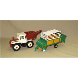 (2) 1/32nd Scale Britain's Toys--MB Trac 1500 & 500 Wagon