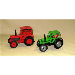 (2) 1/32nd Scale Britain's Toys--Deutz-Fah Dx110 & Volvo BM