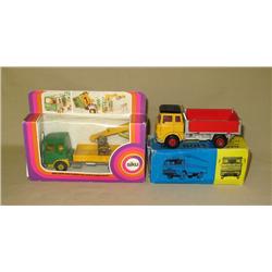 (2) Foreign Trucks--Siku Crane & DAF Dump