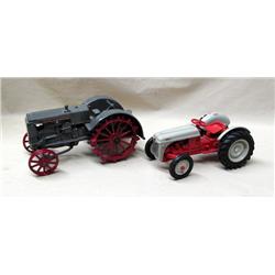 (2) Tractors--Ford 8N & Case L on steel