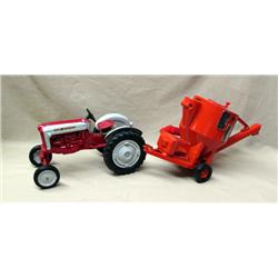 (2) Toys--Ford 901 Powermaster WF by Scale models & Ertl Orange Grinder mixer