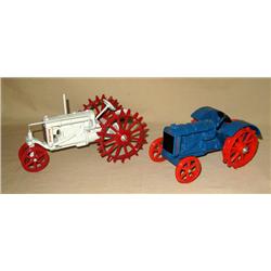 (2) Scale models tractors--Fordson's--2 different models