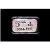 Image 1 : Comstock Lode 5oz Vintage Silver Poured Bar