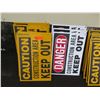 Image 2 : Multiple Signs: STOP, No Smoking, Reserved Parking, Danger Keep Out, Hard Hat Area, etc