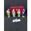 Image 1 : Set of 4 Chinese Old Men. Porcelain Mini Figures. 4" H