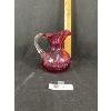 Image 2 : Beautiful Cranberry Glass Pitcher 5.5" H