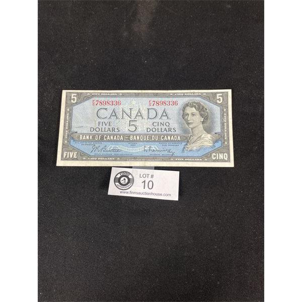 1954 Bank of Canada $5 Bank Note