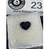 Image 2 : Dark Blue Sapphire 1.67ct. Heart Cut-Opaque-Excellent Luster Madagascar-Untreated