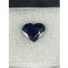 Image 2 : Dark Blue Sapphire.2.366ct-Heart Cut-Opaque- Excellent Luster. Madagascar- Untreated