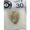 Image 2 : Ametrine ( Amethyst & Citrine) 7.285 ct, 16.54x 10.54 x 5.52mm Pear Cabochon-VS-Brazil Untreated