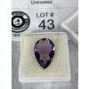 Image 2 : Amethyst 5.71ct 19.51 x 11.66x5.09mm Pear Cut- Loupe Clean- Brazil Untreated