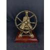 Image 2 : Vintage Nautical Themed Brass Bell on Wood Stand