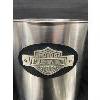 Image 2 : Stainless Steel Harley Davidson Trash Can/Waste Paper Basket and 2 Harley Davidson 14" Round Signs