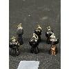 Image 2 : 6 Hand Carved Mushroom Design Natural Black Coral Charms/Pendants