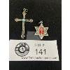 Image 1 : 2 Sterling Silver Cross Pendants