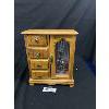Image 1 : Vintage Wood Jewelry Box with Lots of Jewelry Contents