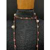 Image 2 : Vintage Italian Made Porcelain Jewely Case signed on Lid with Extra Long Vintage Pearl and Bead Neck