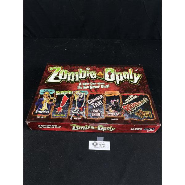 Zombieopoly Board Game. Complete