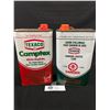 Image 1 : 2 Empty Texaco Tins. Charcoal Ligter Fluid and White Naphtha 