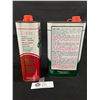Image 2 : 2 Empty Texaco Tins. Charcoal Ligter Fluid and White Naphtha 