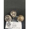 Image 2 : Sterling Silver Salt and Pepper Shakers.(3) 1" Tall