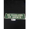 Image 1 :  Vintage Metal Signs " No Peddlers or Agents" 14" W x 4" T