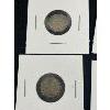 Image 2 : Lot of 4 Silver Canadian Nickles. 1909,1912,1914, and 1918